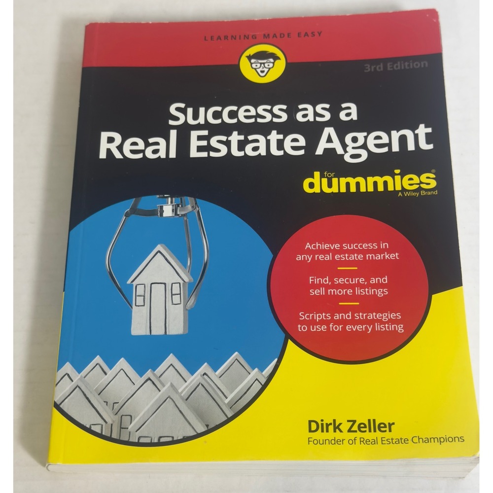 For Dummies Success as a Real Estate Agent OS Multicolor Good 3rd Edition Zeller